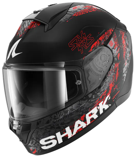 Casco Shark Ridill 2 Speed-Vib Negro/Rojo mate