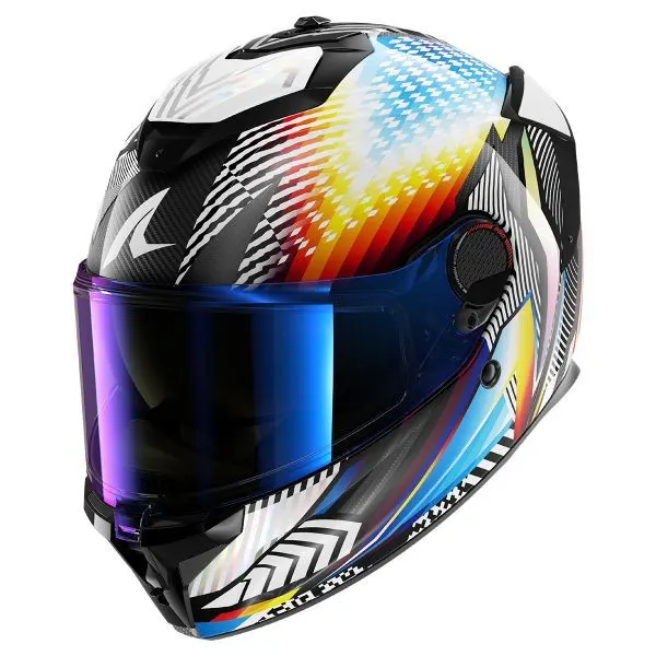 Casco Shark Spartan GT Pro Carbon Sthyr Blanco/Cromado