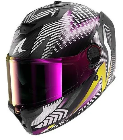 Casco Shark Spartan GT Pro Carbon Sthyr Violeta/Cromado