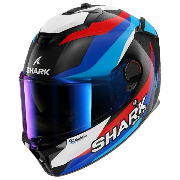 Casco Shark Spartan GT Pro Carbon Guintoli Azul/Rojo