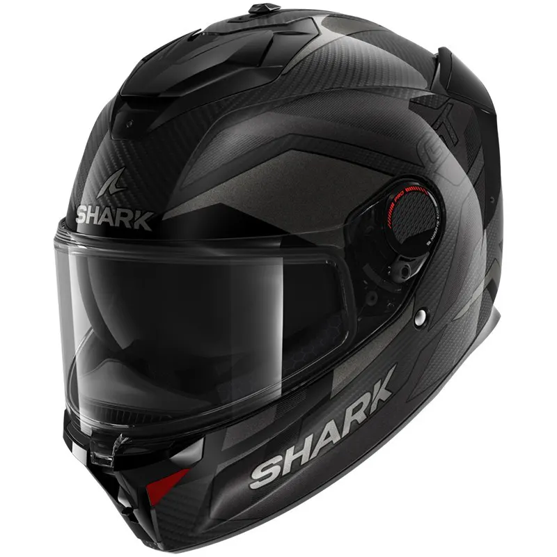 Casco Shark Spartan GT Pro Carbon Ritmo Anthracita/Cromado brillo