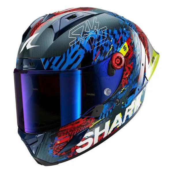 Casco Shark Aeron-GP FIM Racing 2 Speed-Vib Azul/Rojo
