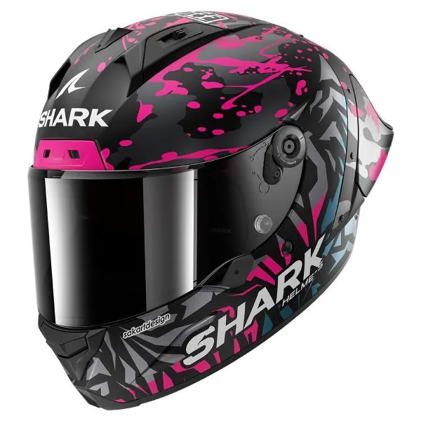 Casco Shark Aeron-GP FIM Racing 2 Replica Redding Negro mate/Violeta