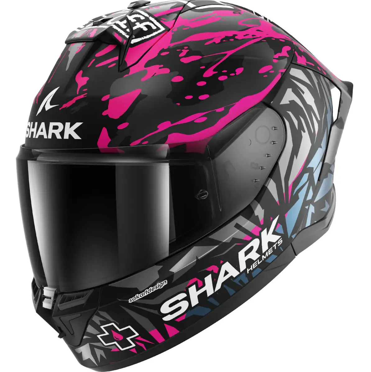 Casco Shark Skwal Cup Replica Redding Negro mate/Violeta/Azul