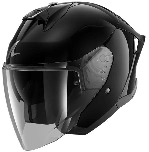 Casco Shark Skwal Jet Cup Negro brillo