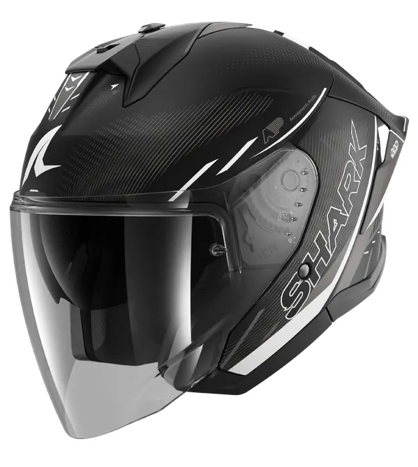Casco Shark Skwal Jet Cup Speed-Tech Negro/Blanco