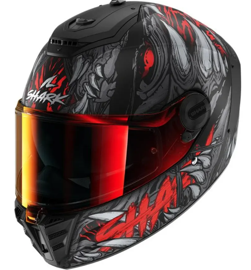 Casco Shark Spartan RS Shaytan Antracita/Rojo mate