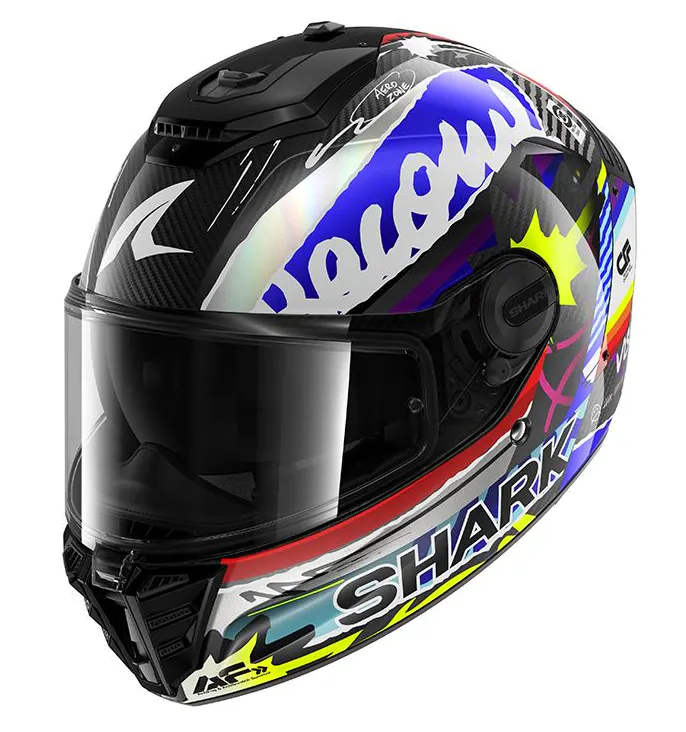 Casco Shark Spartan RS Carbon Streetrush Azul/Cromado