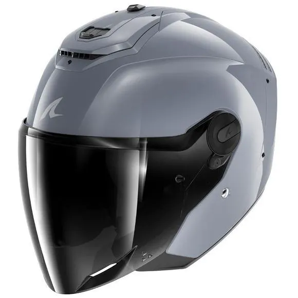 Casco Shark RS JET Carbono Dark shadow Gun Silver