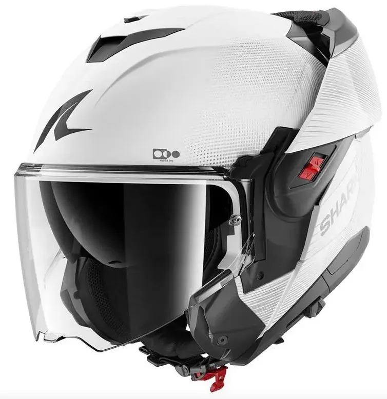 Casco Shark Oxo SP Lyne Blanco/Plata
