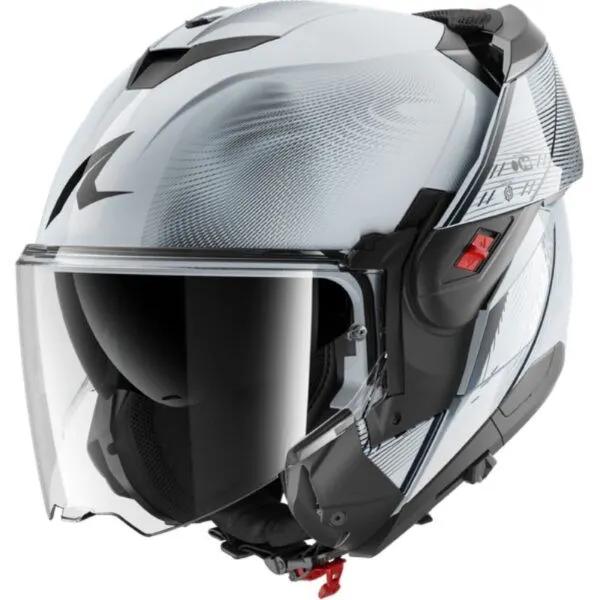 Casco Shark Oxo Speed-Tech Blanco/Plata/Negro