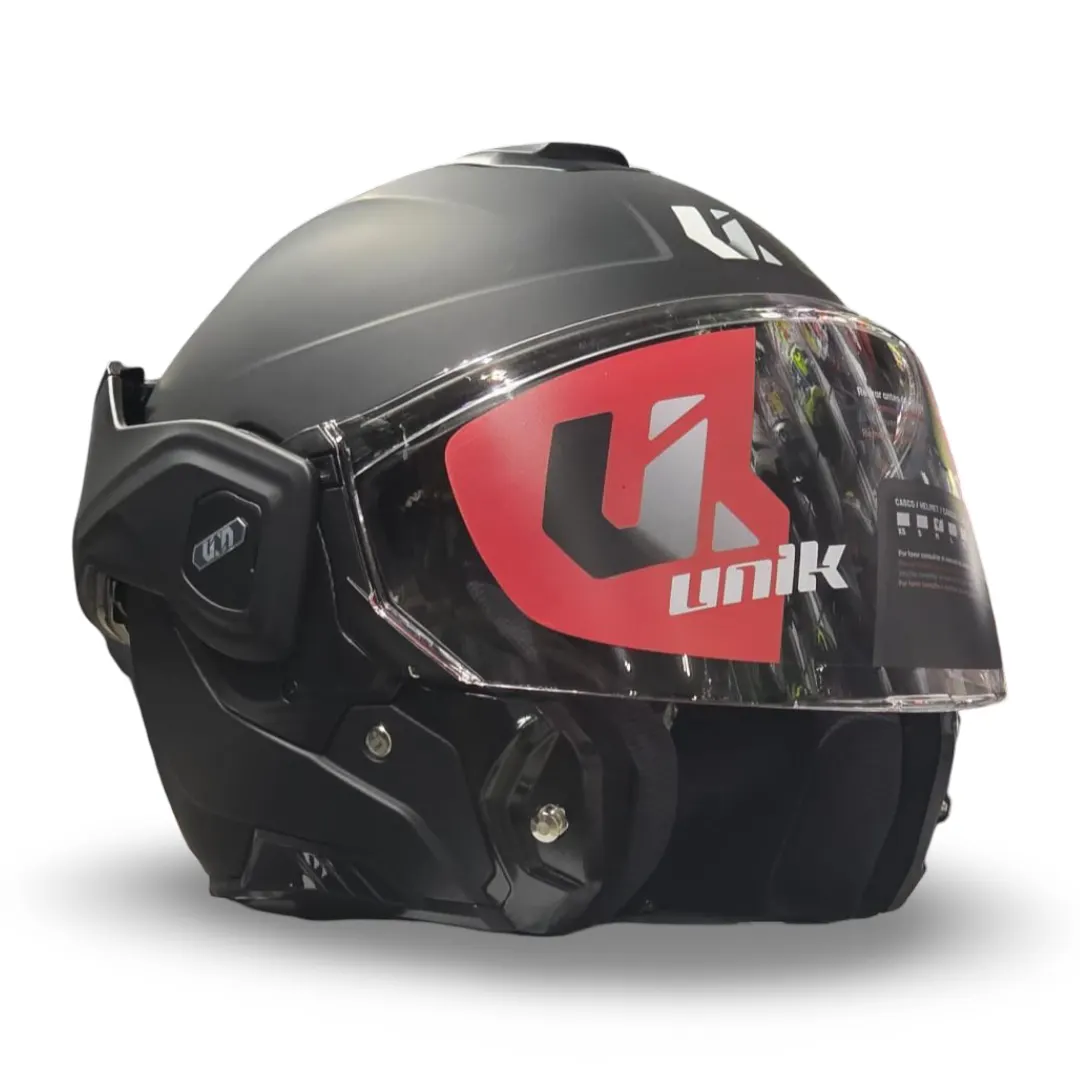 Casco Modular Unik Flip-Back Spectrum DV Negro mate