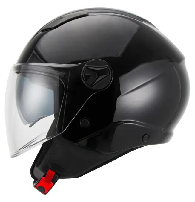 Casco jet Unik Vertex Dv Negro brillo