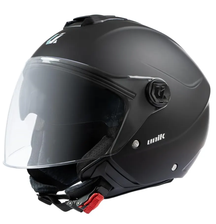 Casco jet Unik Vertex Dv Negro mate