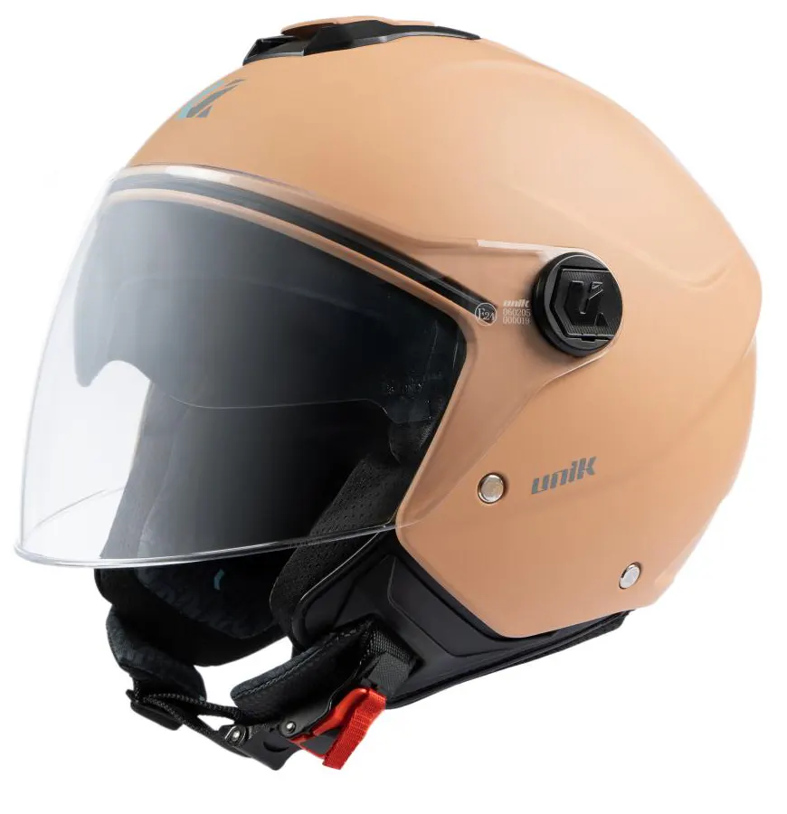 Casco jet Unik Vertex Dv Beige claro