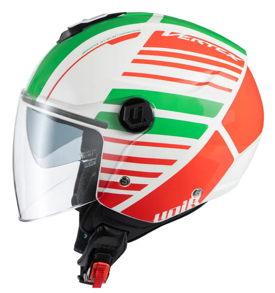 Casco jet Unik Vertex Dv Bricks Italia