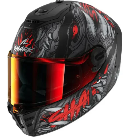 Casco Shark Spartan RS Shaytan Antracita/Rojo mate