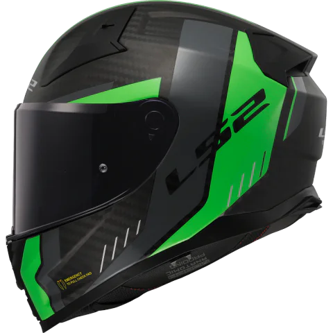 Casco LS2 FF811 Vector II Carbono Grid Negro/Verde