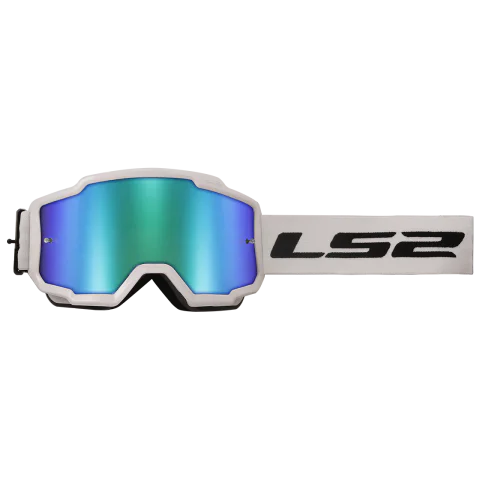 CHARGER GOGGLE WHITE WITH IRID.VISOR HI VIS GREEN