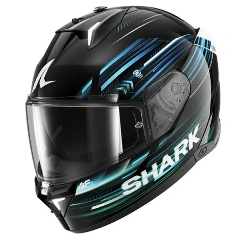 Casco Shark Skwal i3 Light-Blur Negro/Azul