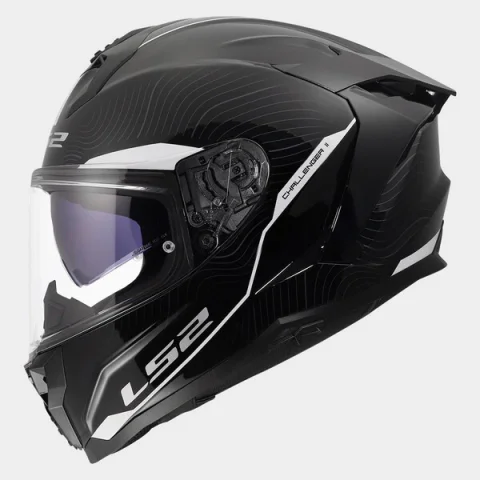 Casco LS2 FF817 Challenger II Essential Negro/Blanco