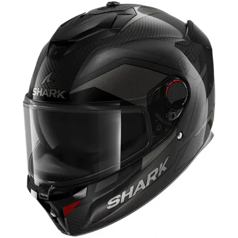 Casco Shark Spartan GT Pro Carbon Ritmo Anthracita/Cromado brillo