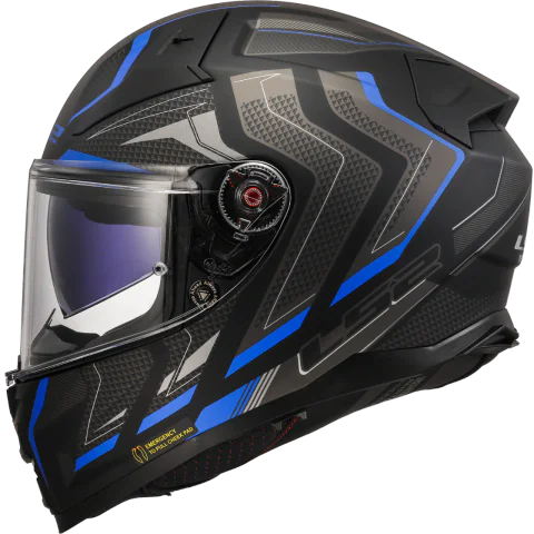 Casco LS2 FF811 VECTOR II ALIZER MATT BLACK BLUE