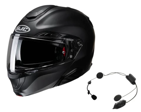 Casco HJC RPHA 91 Negro mate + Intercomunicador Cardo HJC-Spirit