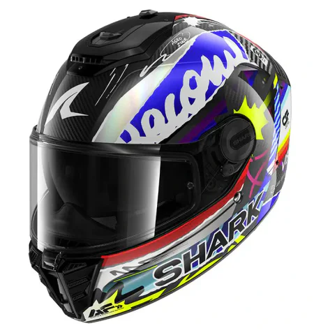 Casco Shark Spartan RS Carbon Streetrush Azul/Cromado
