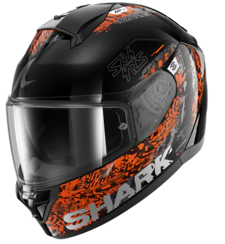 Casco Shark Ridill 2 Speed-Vib Negro/Antracita/Naranja