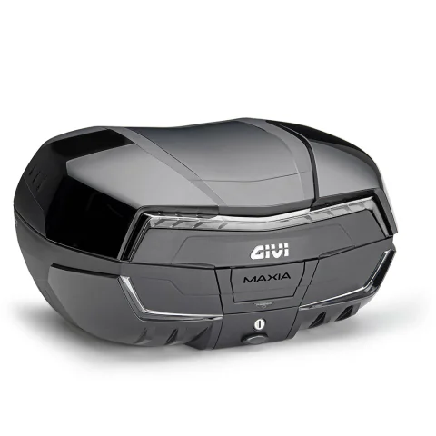 Maleta Givi V58NNTB2 Maxia 5 catadióptrico transparente y sobretapa negra