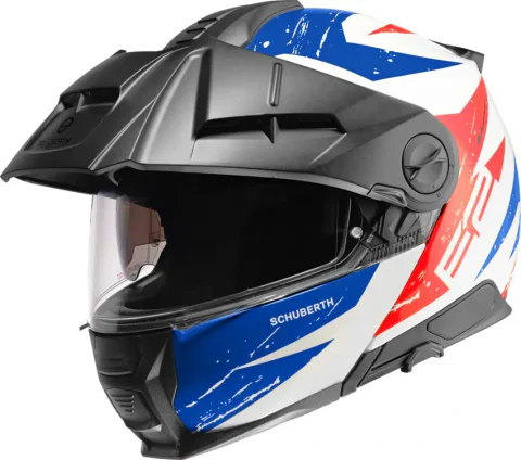 Casco Schuberth Trail E2 Explorer Rojo/Azul/Blanco brillo