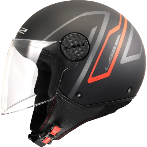 Casco LS2 OF558 SPHERE LUX II MINIM BLACK RED