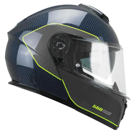 Casco CGM 560S MAD PRO Carbon Blu Giallo fluo