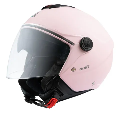 Casco jet Unik Vertex Dv Rosa Mate