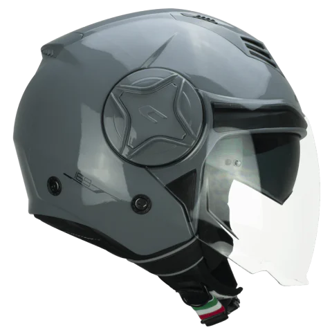 Casco jet CGM 169A ILLI Gris brillo