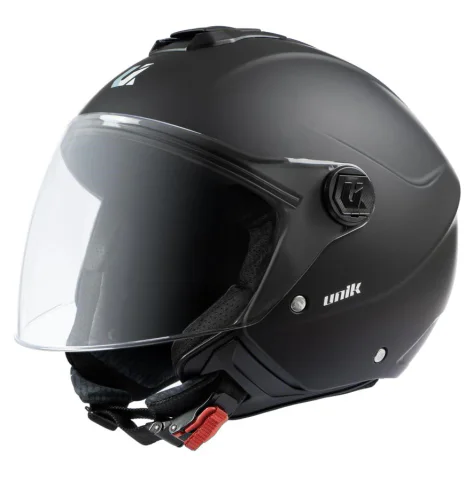 Casco jet Unik Vertex Negro mate