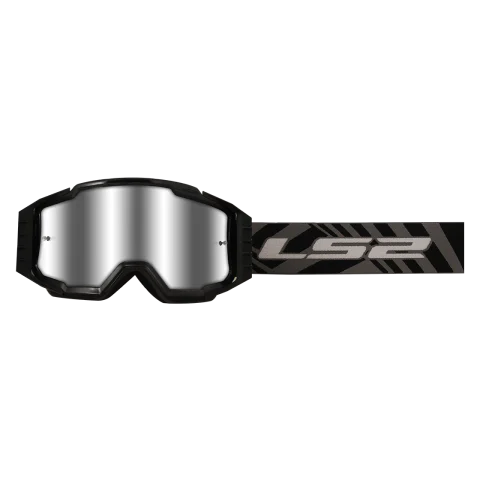 CHARGER PRO GOGGLE WITH SILVER VISOR BLACK