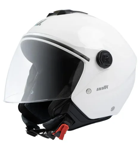 Casco jet Unik Vertex Blanco brillo