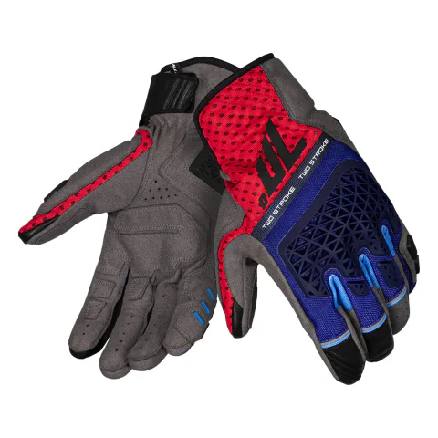 GUANTE SD-N60 TWO STROKE VERANO NAKED HOMBRE AZUL/ROJO S