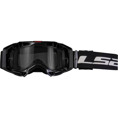 AURA ENDURO SERIES GOGGLE WITH CLEAR VISOR BLACK