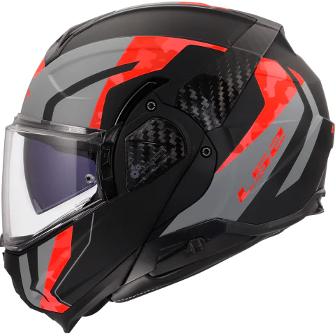 Casco LS2 FF910 ADVANT II GLIDE BLACK GREY RED