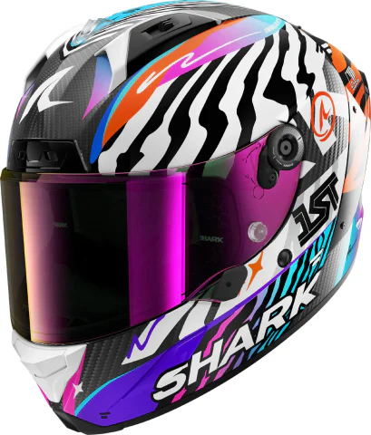 Casco Shark Aeron Speed-Fany Blanco/Naranja