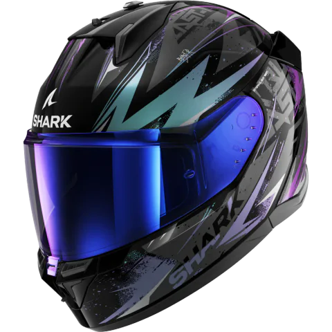 Casco Shark D-Skwal 3 Blast-R Negro/Violeta Glitter
