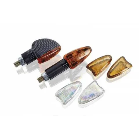 Intermitentes Puig Star Largo Carbono Ambar+Fume+Laser