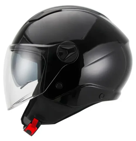 Casco jet Unik Vertex Dv Negro brillo