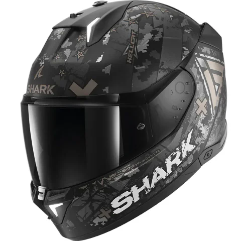 Casco Shark Skwal i3 Hellcat Negro/Antracita mate