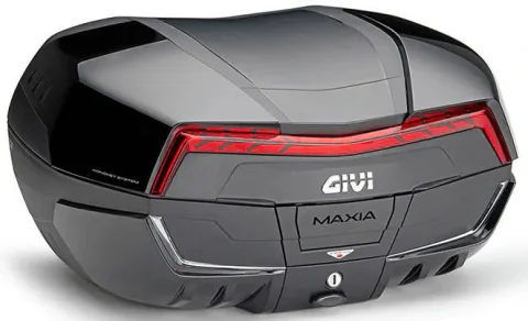 Maleta Givi V58NNB2 Maxia 5 catadióptrico rojo y sobretapa negra