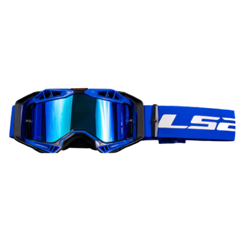 AURA GOGGLE WITH IRIDIUM VISOR BLACK BLUE