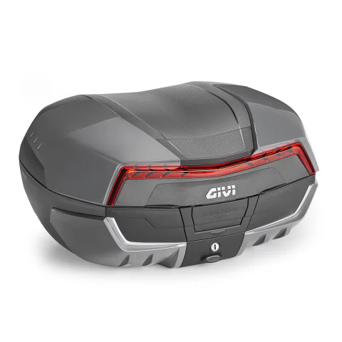 Maleta Givi V58NNG2 Maxia 5 catadióptrico rojo y sobretapa grafito